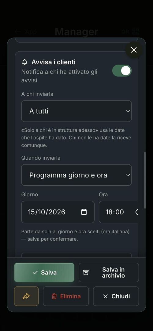 Come ottenere recensioni su Google: il messaggio ai clienti, programmato dal Manager