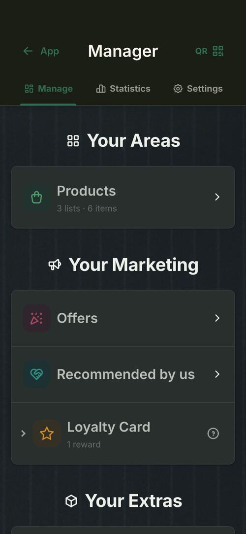 Does a small business need an app: the owner's areas in a Telaio app