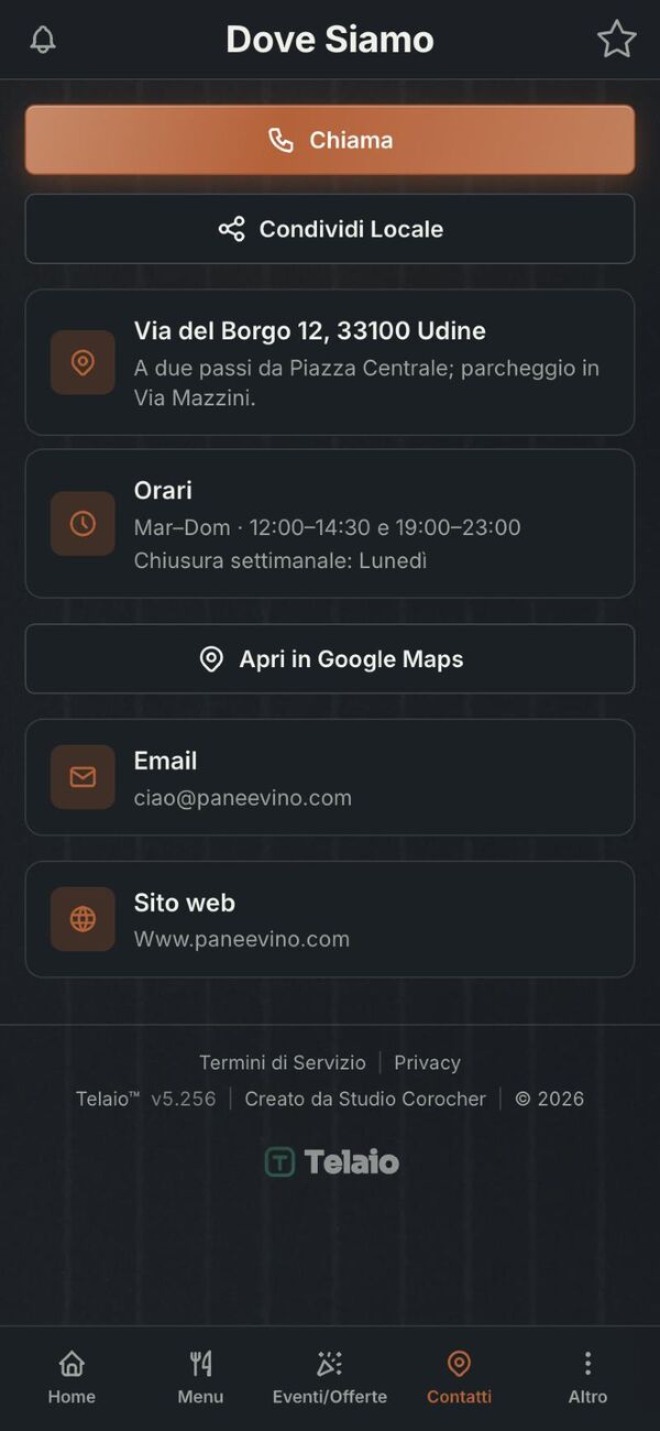 Quanto costa TheFork rispetto a un cliente che ti chiama dalla tua app Telaio