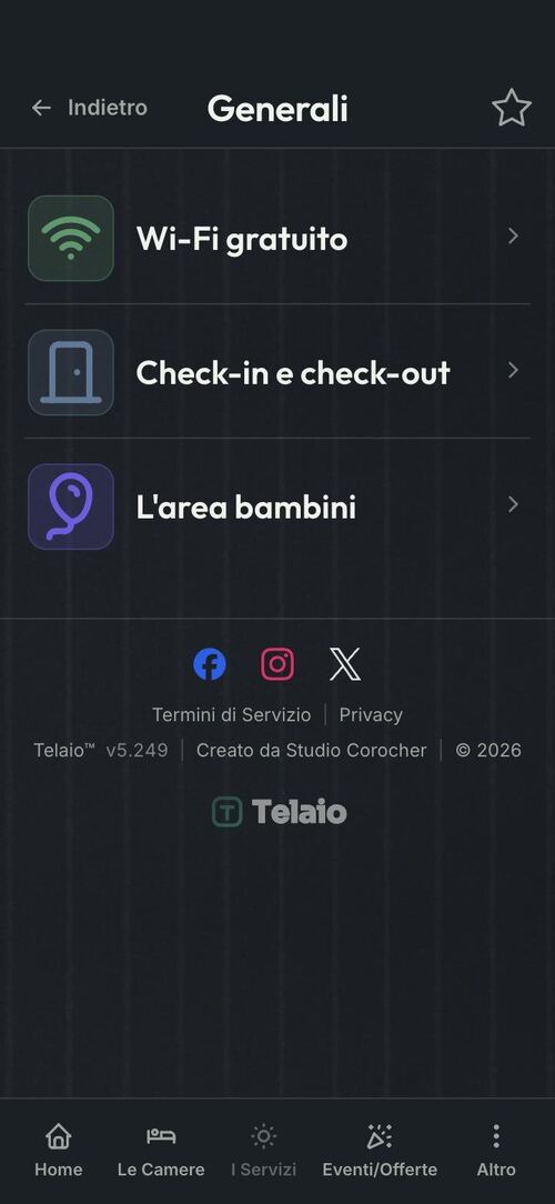 Welcome book digitale con Telaio: le informazioni pratiche nell’app dell’hotel