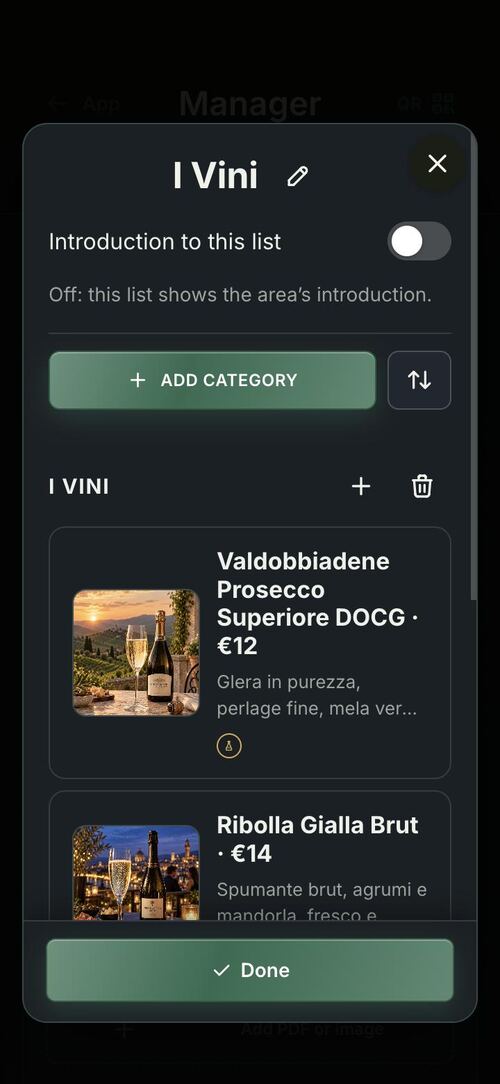 Your wines