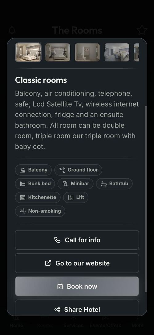 Inside a room