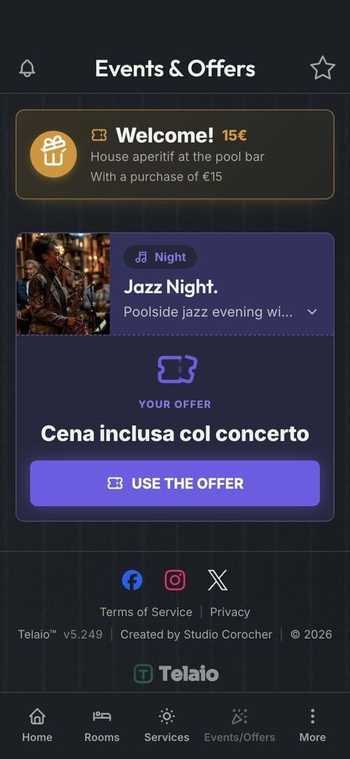 Events and Offers