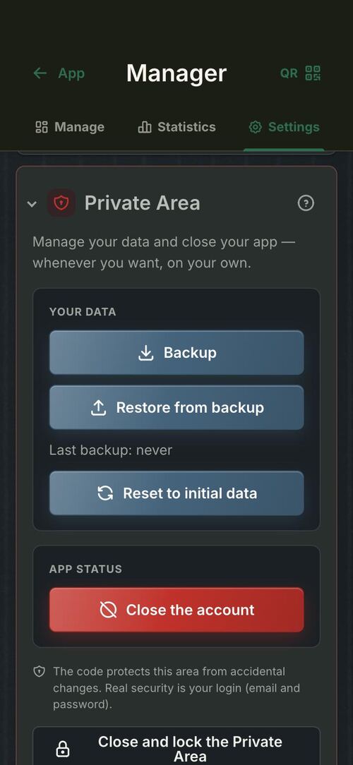 Private Area